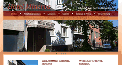 Desktop Screenshot of minerva-hotel.de