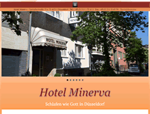 Tablet Screenshot of minerva-hotel.de